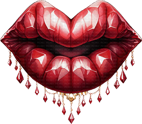 ♥❀❀❀❀ sm3 deco lips  image  gif red - GIF animate gratis