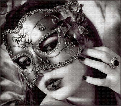 woman with mask bp - Gratis animerad GIF