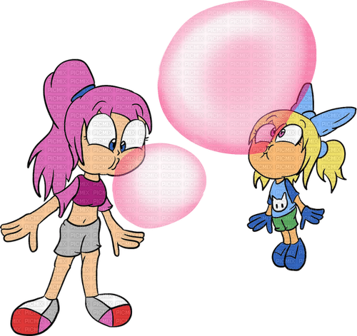 girls bubblegum - darmowe png