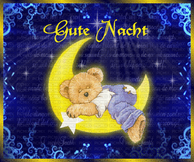 Gute-Nacht - GIF animé gratuit