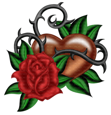 Kaz_Creations Deco Heart Love St.Valentines Day Flower - png gratuito