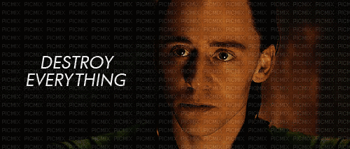 Loki - DESTROY EVERYTHING - GIF animado gratis