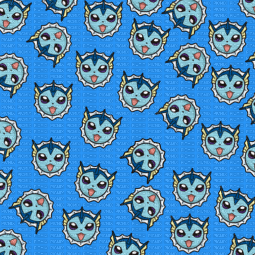 vaporeon patterned background - Free PNG