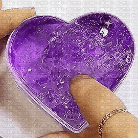 purple heart slime - Ilmainen animoitu GIF