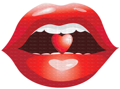 Kaz_Creations Valentine Deco Love Lips Kiss - PNG gratuit