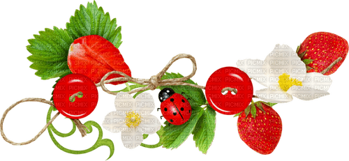 Strawberry Cluster - Free PNG