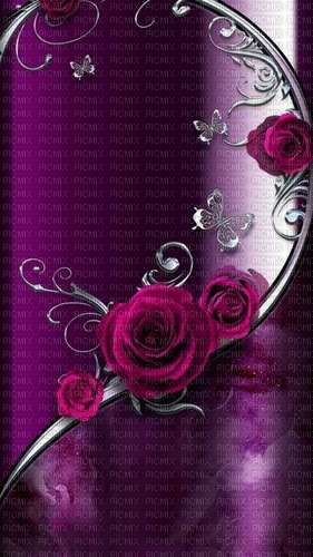 Pink Rose Background - By StormGalaxy05 - gratis png