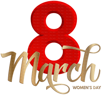 8 of march happy womens day text - nemokama png
