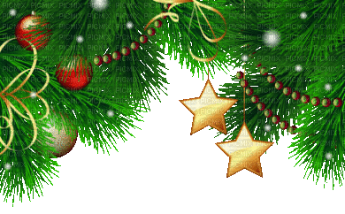 pine tree border deco christmas sapin noel - GIF animate gratis