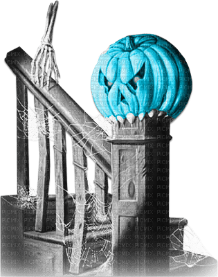soave deco halloween stairs pumpkin vintage black - besplatni png