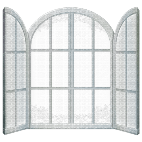 winter white window - zdarma png