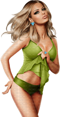 woman in green by nataliplus - gratis png