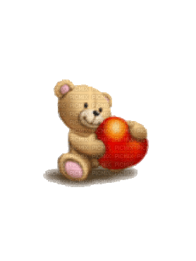 teddy bear love gif - GIF animé gratuit