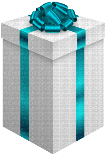 teal present - Free PNG