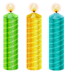 Kaz_Creations Deco Birthday Party Colours Candles - zdarma png