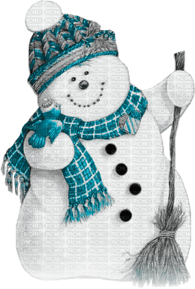 soave deco winter christmas snowman black white - zadarmo png