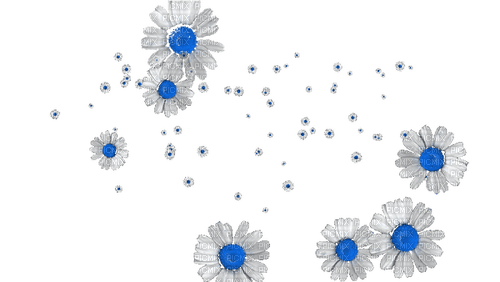 blume flowers blau blue - безплатен png