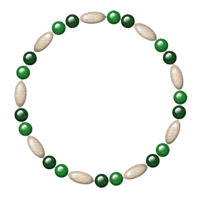 Kaz_Creations Deco Circle  Frame Beads Colours - PNG gratuit