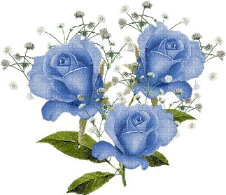 rose bleu ( - Безплатен анимиран GIF