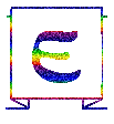 Lettre E - GIF animado grátis