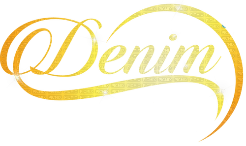 Denim Yellow Text - Bogusia - 免费PNG