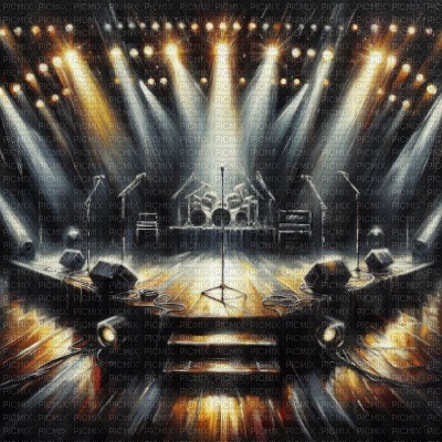 Well Lit Music Stage - kostenlos png
