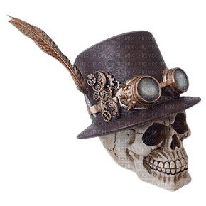 Skull Hat Steampunk Deco JitterBugGirl - Free PNG