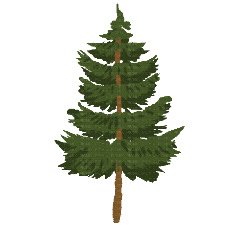 Camping Christmas Tree - Free animated GIF