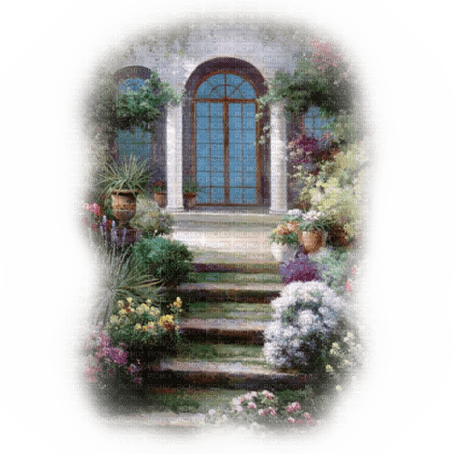 Gartentreppe, Fenster - gratis png