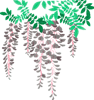soave deco branch animated flowers leaves pink - Бесплатный анимированный гифка