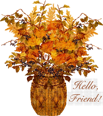Hello Friend/Autumn - Безплатен анимиран GIF