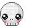 emo skull - GIF animé gratuit