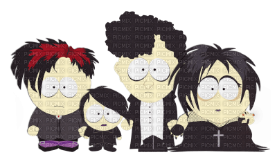 Goth Kids - South Park - png ฟรี