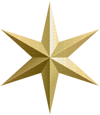 Kaz_Creations Deco  Gold Star - 免费PNG