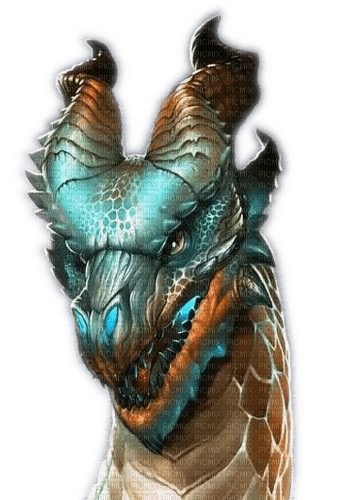 Rena blue braun Dragon Drachen - ilmainen png
