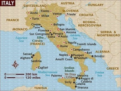 MAPA DE ITALIA - nemokama png
