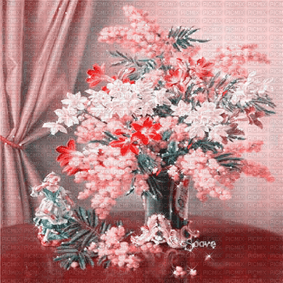 soave background animated room  pink teal - Besplatni animirani GIF