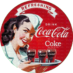 coca cola woman bp - Free animated GIF