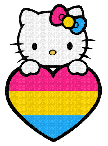 Pan Pride Hello Kitty Heart - ilmainen png