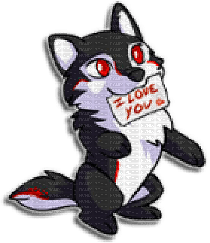 I love you wolf - ilmainen png