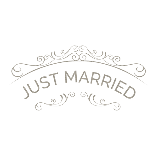 Just Married Text Wedding - Bogusia - ingyenes png