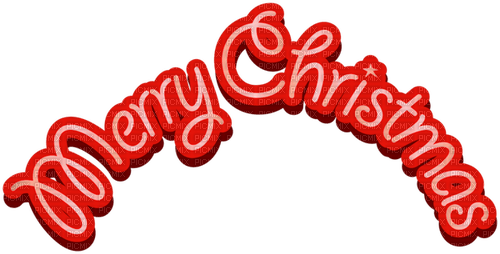Merry Christmas.Text.Red - gratis png