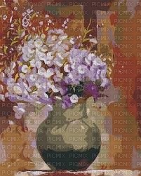 MMarcia fundo vaso flores - 無料png
