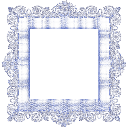 frame vintage blue - 免费PNG
