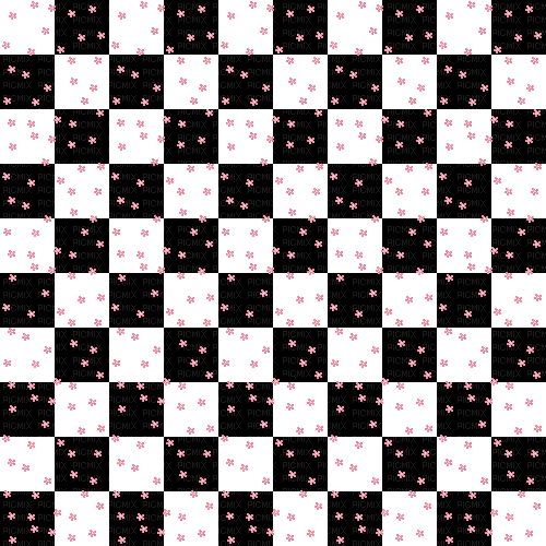 Flower Checkerboard Animated Background - Бесплатни анимирани ГИФ