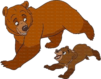 frère des ours - Animovaný GIF zadarmo