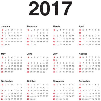 Kaz_Creations Calendar 2017 - 無料png