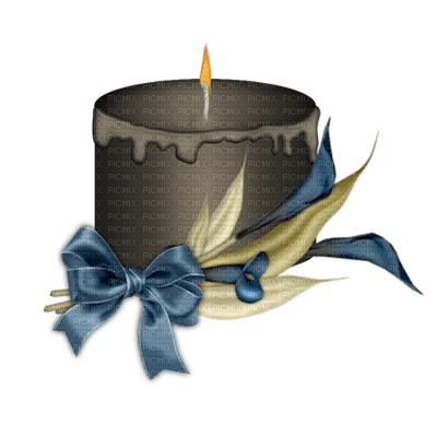 Kaz_Creations Deco Candle Ribbons Bows Candles  Colours - PNG gratuit