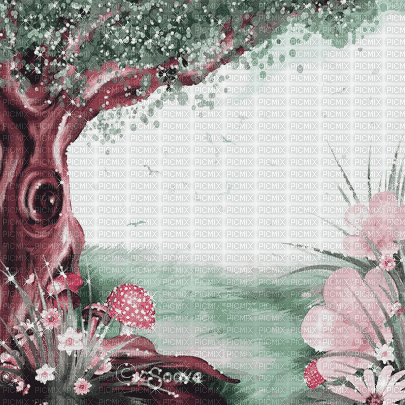 soave background animated easter  green pink - Besplatni animirani GIF