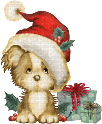 Kaz_Creations Christmas Dog Pup Dogs - PNG gratuit
